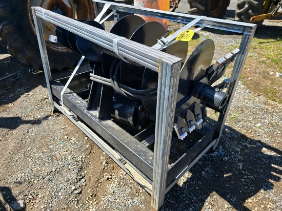 New JCT Skidloader Post Hole Digger