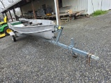 Sea King Aluminum Boat & 1 Axle trailer (No Title)