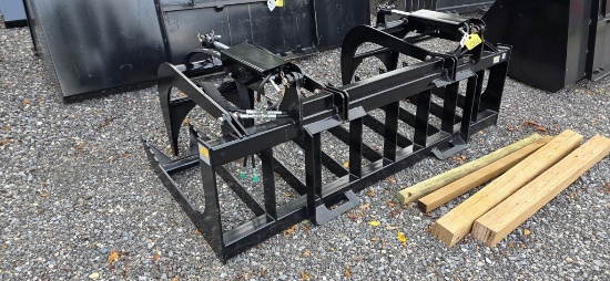 New JMR 78" Skidloader Root Grapple