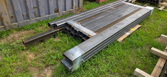 18-Pcs. 4"x1/4"x95" & 4-Pcs. 2 1/8"x8"x10' Metal Box Tubing