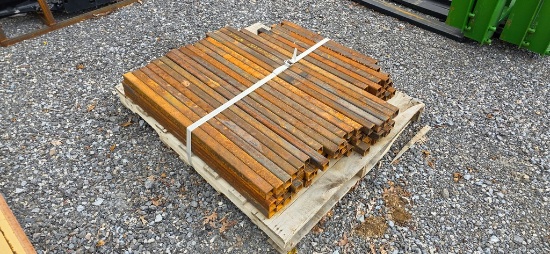 86-Pcs. 1 1/2"x1/8" Thick Metal Tubing