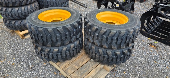 New 4-12-16.5 Forerunner Skidloader Tires & Rims