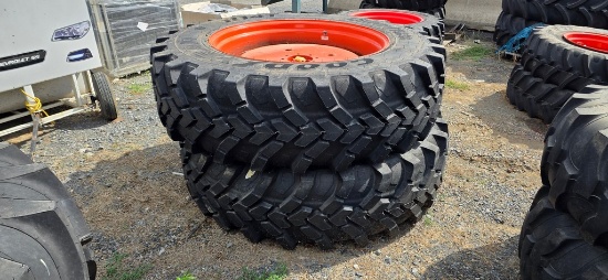 2-Good Year 460/75R38 Tractor Tires & Rims