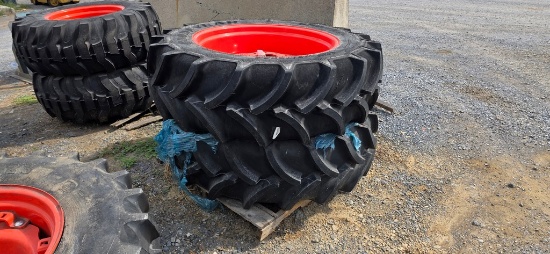 2-Good Year 420/75R34 Tractor Ties & Rims