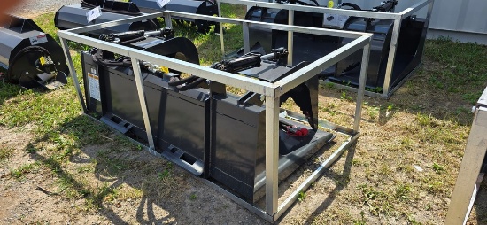 New Wolverine 6' Skidloader Flat Bottom Grapple
