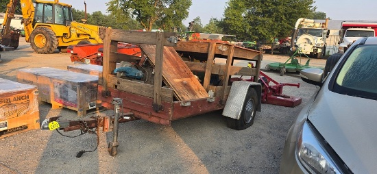 1 Axle Trailer w/Air Compressor (No Title)