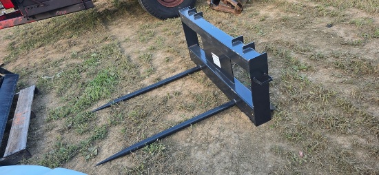 New JCT Skidloader Double Bale Spear
