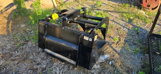 New JMR 38" Mini Skidloader Flat Bottom Grapple