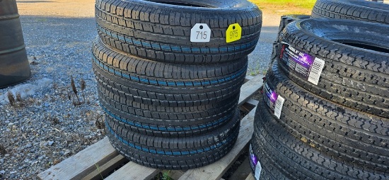 New 4-235/85R16 Roadguider Trailer Tires