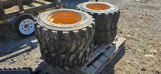New 4-12-16.5 Forerunner Skidloader Tires & Rims