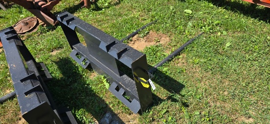 New JCT Skidloader Double Bale Spear