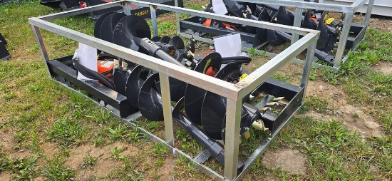 New Wolverine Skidloader Post Hole Digger