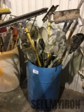 Qty of of Shovels, Post Hole Diggers, and Misc Tools