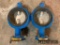 (2) Butterfly Valves