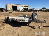 2012 Aluma 7712 H 14ft X 6ft S/A Tilt Trailer