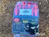 Unused 26 Pc Screwdriver Set w/ Hanging Rack [YARD 1]