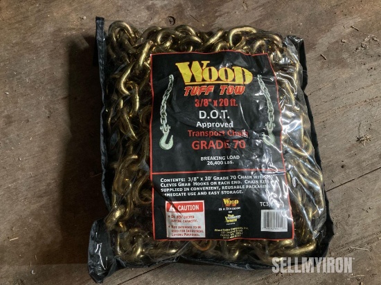 Unused 3/8in x 20ft DOT G70 Chain [YARD 1]