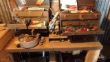 Toolboxes, Tubing Benders, Wood Table & Contents