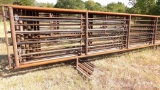 (8) Unused 24ft HD Freestanding Panels, 1 w/ 12ft Gate