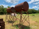 (2) 300Gal Overhead Fuel Tanks