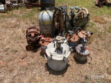 Qty Paint Pots & 2 Aircompressors