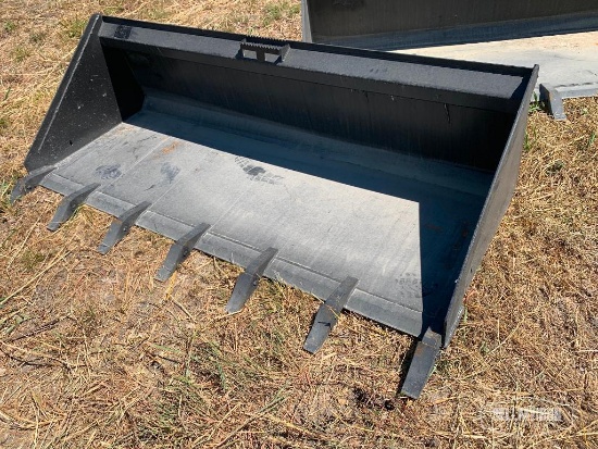 Unused 78in Skid Steer Tooth Bucket [Yard 2]