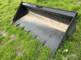 Unused 74in Tooth Skid Steer Bucket [YARD 1]