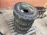 Solid Tires and Rims to fit Skid Steer
