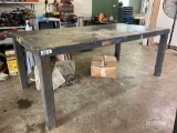 48x96x38 Steel Shop Table
