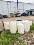 Qty of White Plastic Barrels