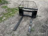 Unused 2022 Mower King 48in Skid Steer Forks [YARD 1 - TX]