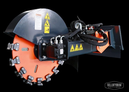 Unused WIG XN-QC01-08 Stump Grinder Skid Steer Attachment [YARD 1]