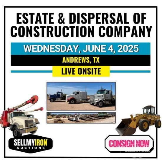 Live, Onsite Auction - Andrews, TX - June 4, 2025