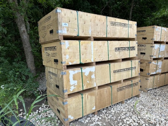 (4) Unused 12ft x 20ft MSC1220F Galvanized Metal Livestock Shed [YARD 1]