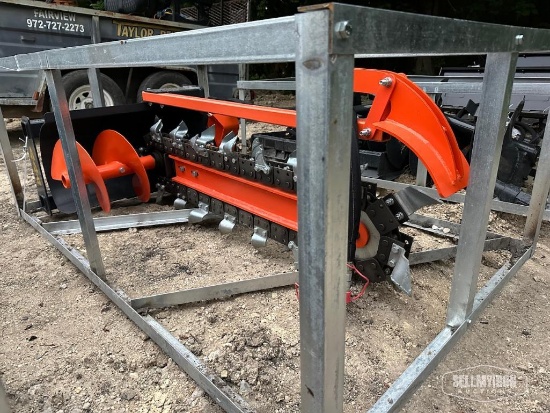 Unused 2025 WIG XN-KG01-48 Trencher Skid Steer Attachment [YARD 1]