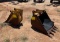 (2) Caterpillar Backhoe Buckets