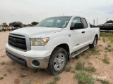 2010 Toyota Tundra Ext Cab Pickup Truck, Not Running