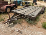 18ft TA Flatbed Trailer