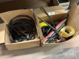Qty of Misc Straps, Levels, Crowbar, Binder