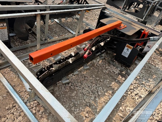 Unused 2026 Wolverine TCR-12-48H 48in Trencher Skid Steer Attachment [YARD 1]
