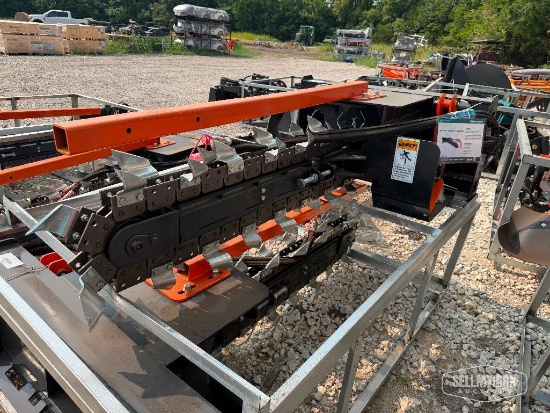 Unused 2026 Wolverine TCR-12-48H 48in Trencher Skid Steer Attachment [YARD 1]