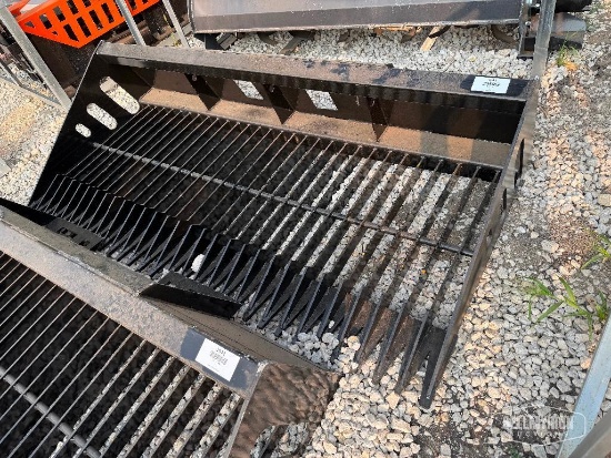 Unused 2026 Wolverine SB84 84in Rock / Skeleton Bucket Skid Steer Attachment [YARD 1]