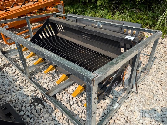 Unused 2026 LandHonor RB-14-78W 78in Rock / Skeleton Bucket Skid Steer Attachment [YARD 1]