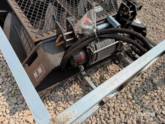 Unused 2026 LandHonor FW-13-15000G 15,000lb Hydraulic Winch Skid Steer Attachment [YARD 1]