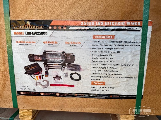 Unused 2026 LandHonor LHR-EW25000 25,000lb Electric Winch [YARD 1]