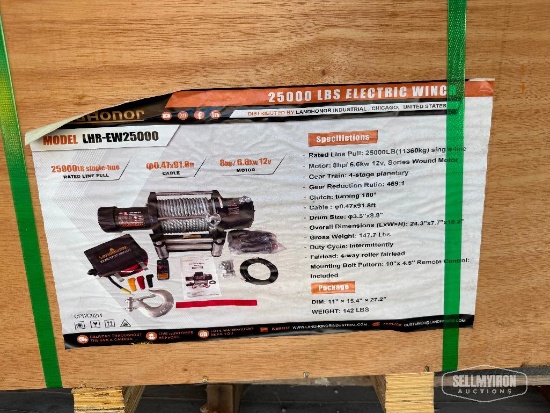 Unused 2026 LandHonor LHR-EW25000 25,000lb Electric Winch [YARD 1]
