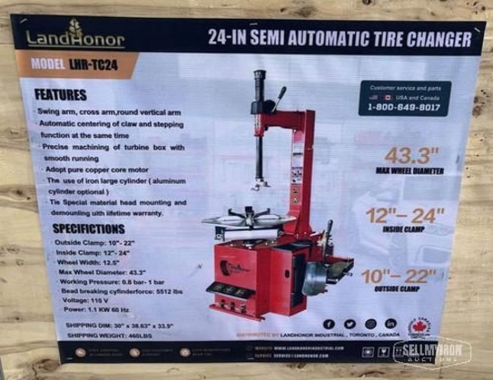 Unused 2026 LandHonor LHR-TC24 24in Semi-Automatic Tire Changer [YARD 1]
