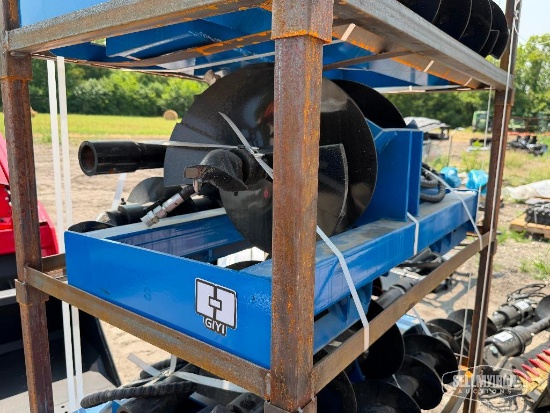 Unused 2026 GIYI Auger Skid Steer Attachment [YARD 1]