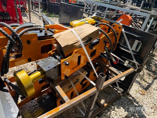 Unused 2026 GIYI GY-D680 Post Driver Skid Steer Attachment [YARD 1]