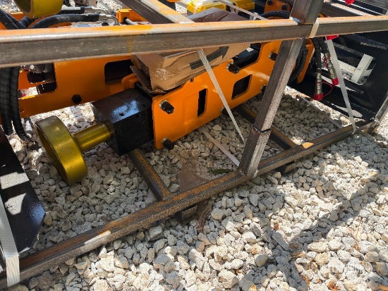 Unused 2026 GIYI GY-D680 Post Driver Skid Steer Attachment [YARD 1]
